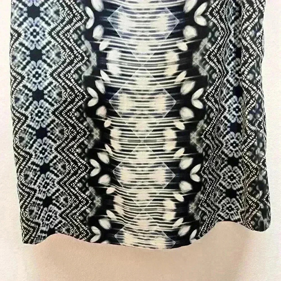Tart Navy Blue Black White Shift Dress Size Small Abstract Work Dress - Picture 4 of 7